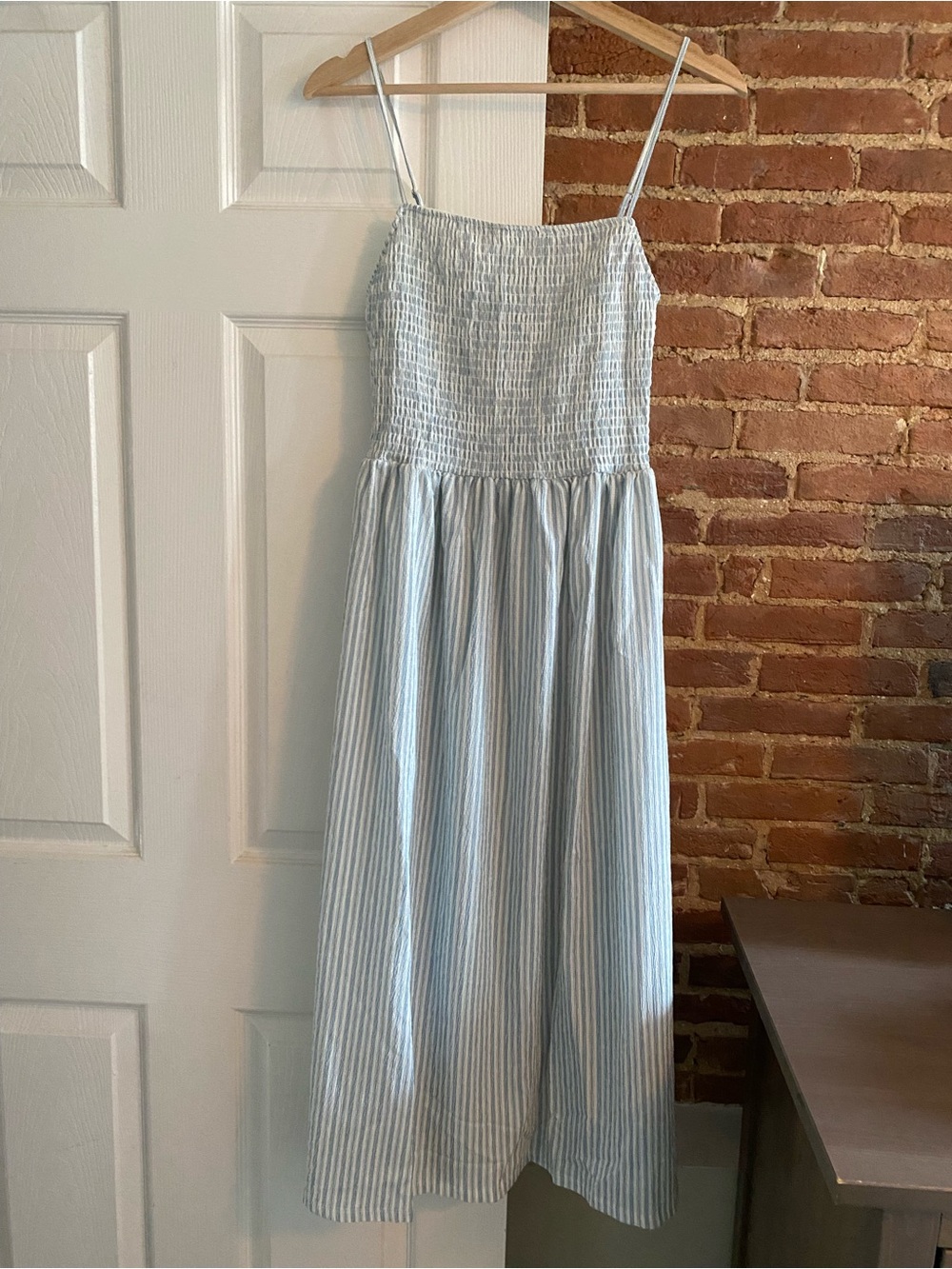 H&M Smocked Strappy Midi Dress - New With Tags